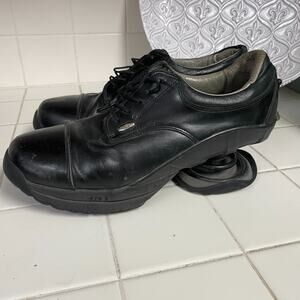 Z Coil Mens Lace Up Orthopedic Shoes Black Classic Comfort Walking Size 9